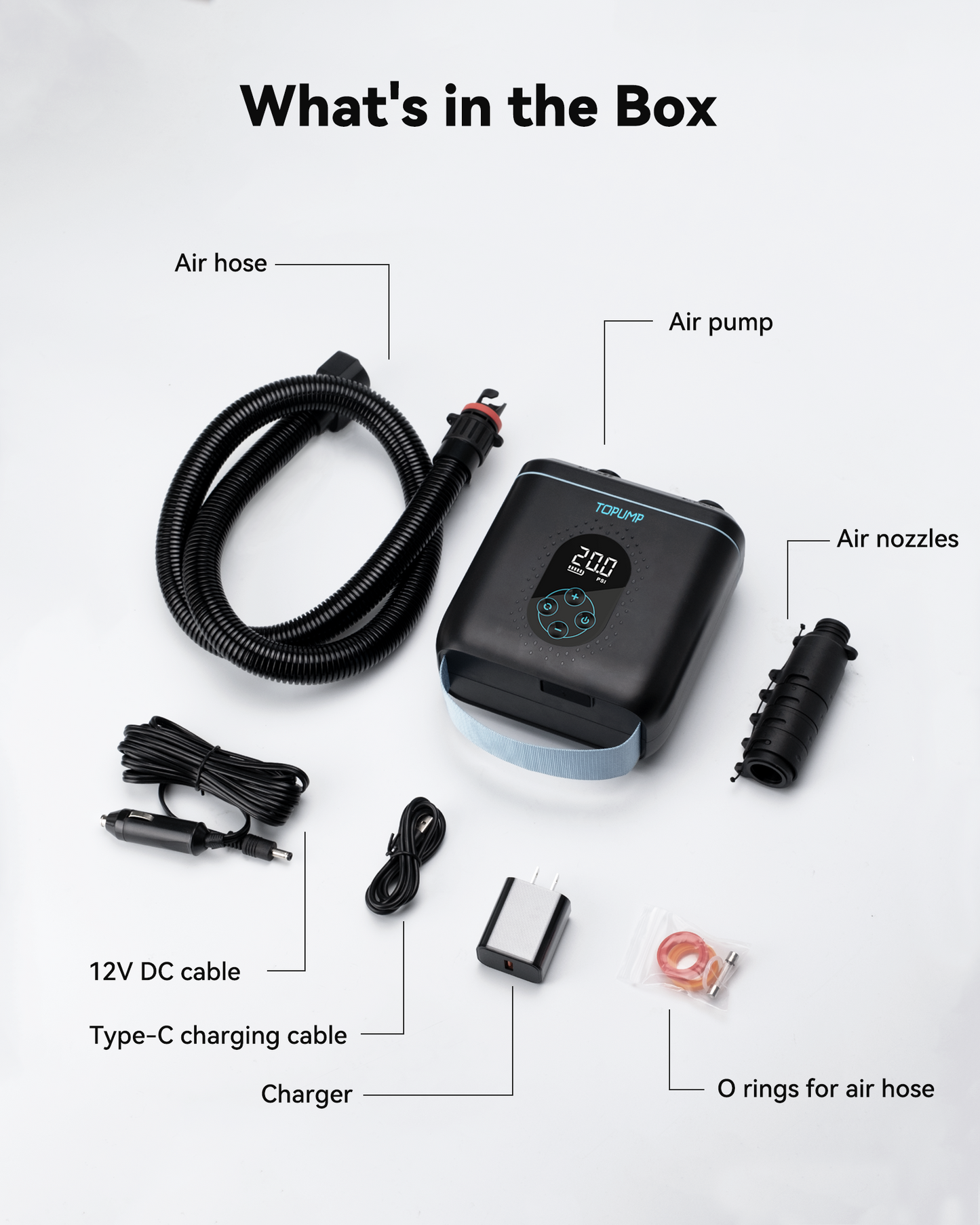 TOPUMP TPS260 Electric Pump for SUP & Wings